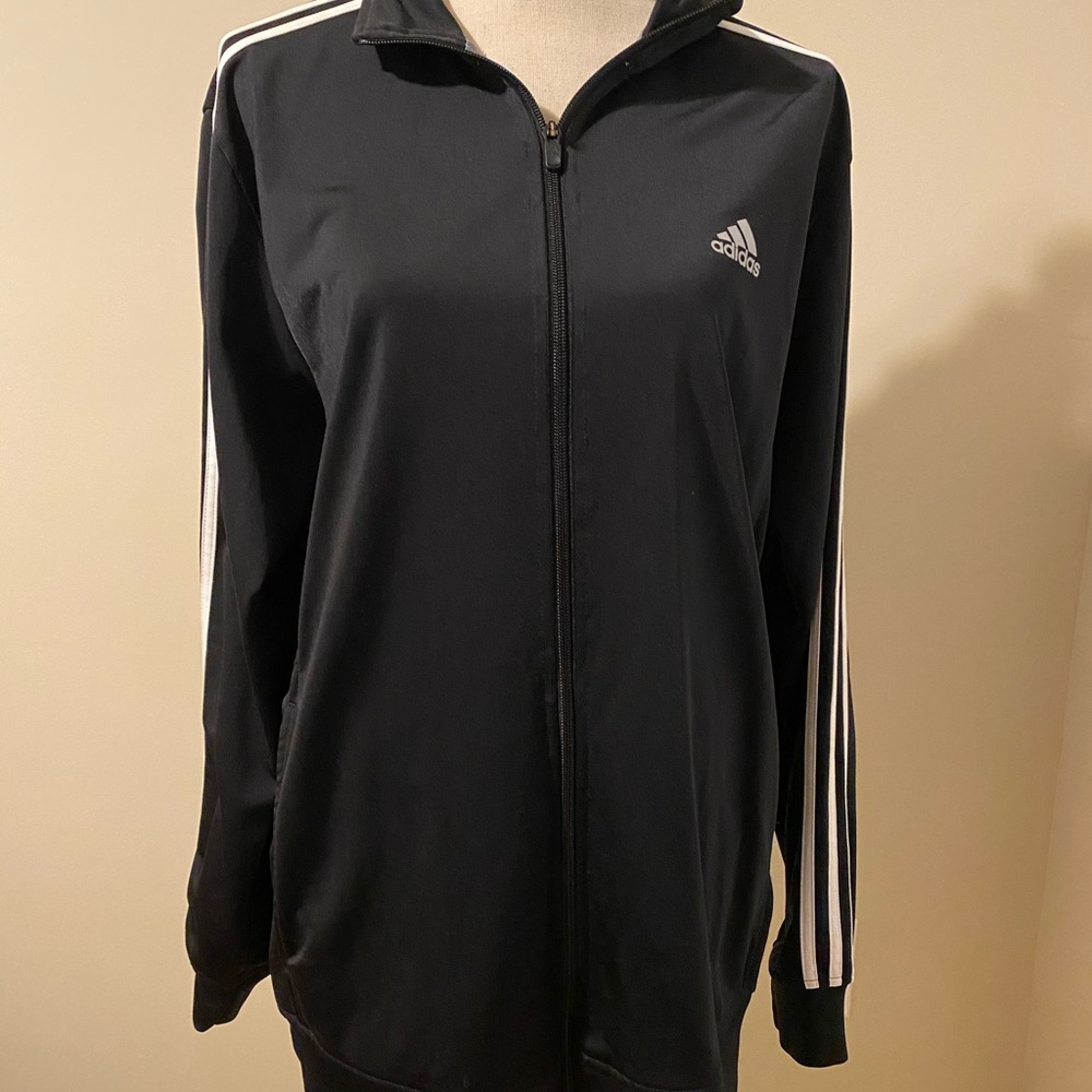 Adidas black jacket size Large